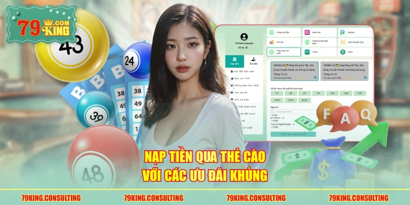 Nạp tiền qua thẻ cào với các ưu đãi khủng